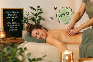 scheetjes tijdens massage